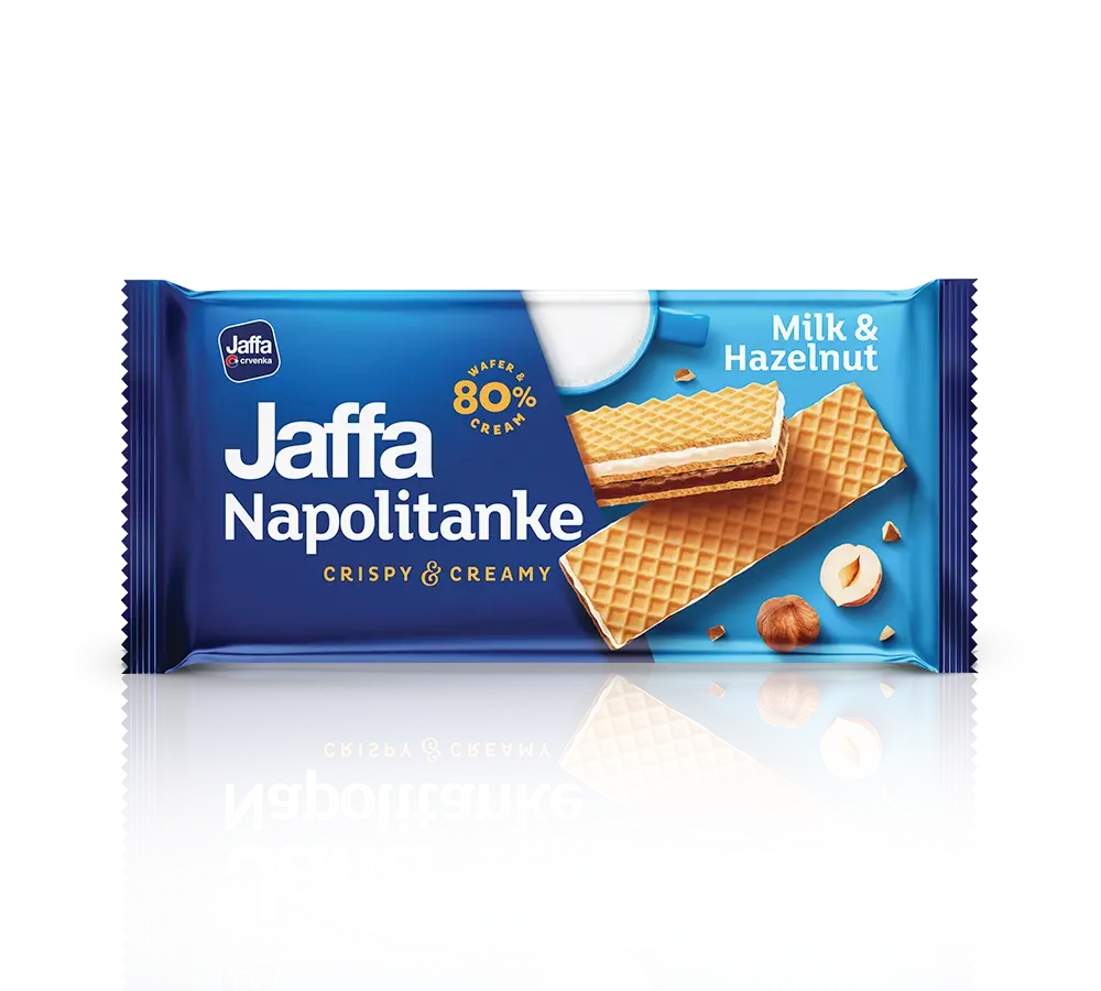 Jaffa Napolitanke 
Mleko i Lešnik 187g